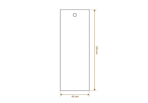 Cartellino in cartoncino Glamor Style Model HT-M123