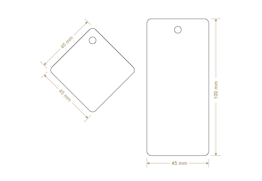 Cartellino in cartoncino Model HT-M92