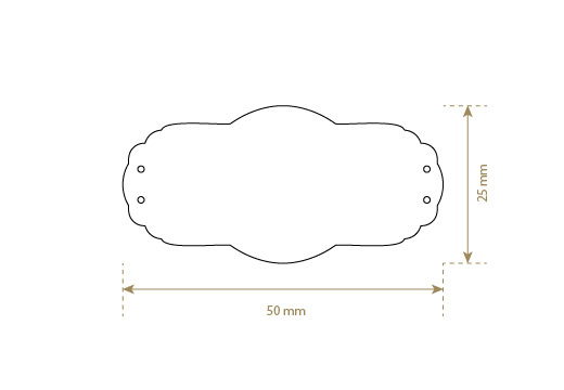 Etichetta in similpelle Model EP-M105