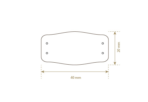 Etichetta in similpelle Model EP-M114