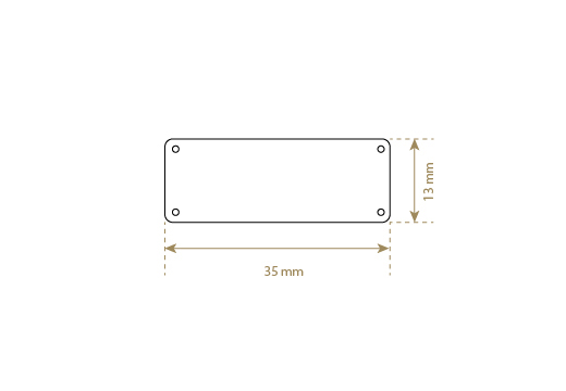 Etichetta in vera pelle Model EP-M63