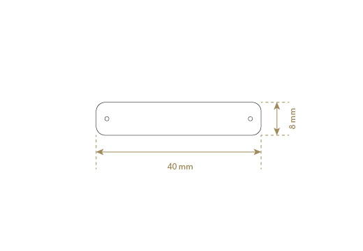 Etichetta in vera pelle Model EP-M7