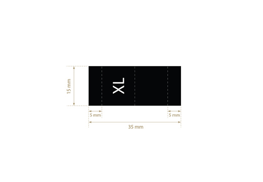 Etichette taglia Model TC-M163