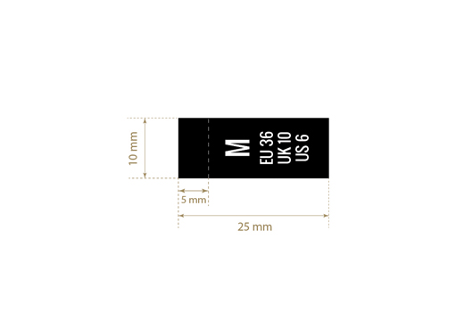 Etichette taglia Model TC-M228